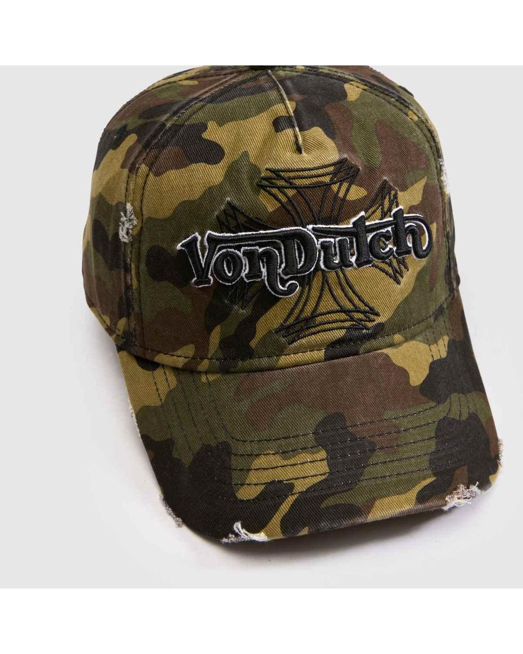 Von Dutch Green Camo Trucker Cap