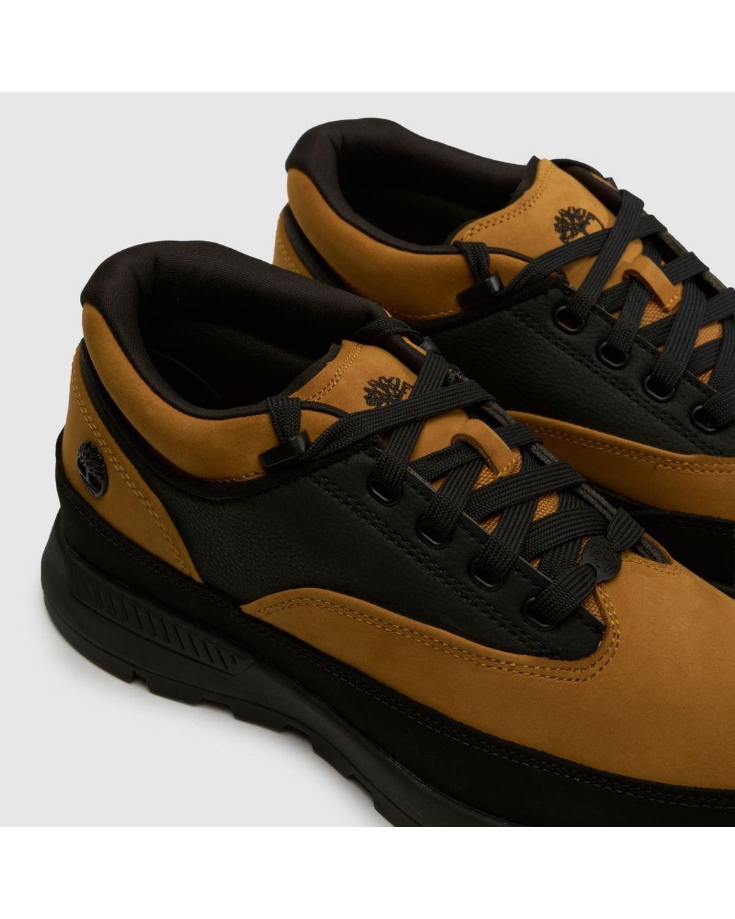 Timberland Black Euro Grid Mid Shoes for men