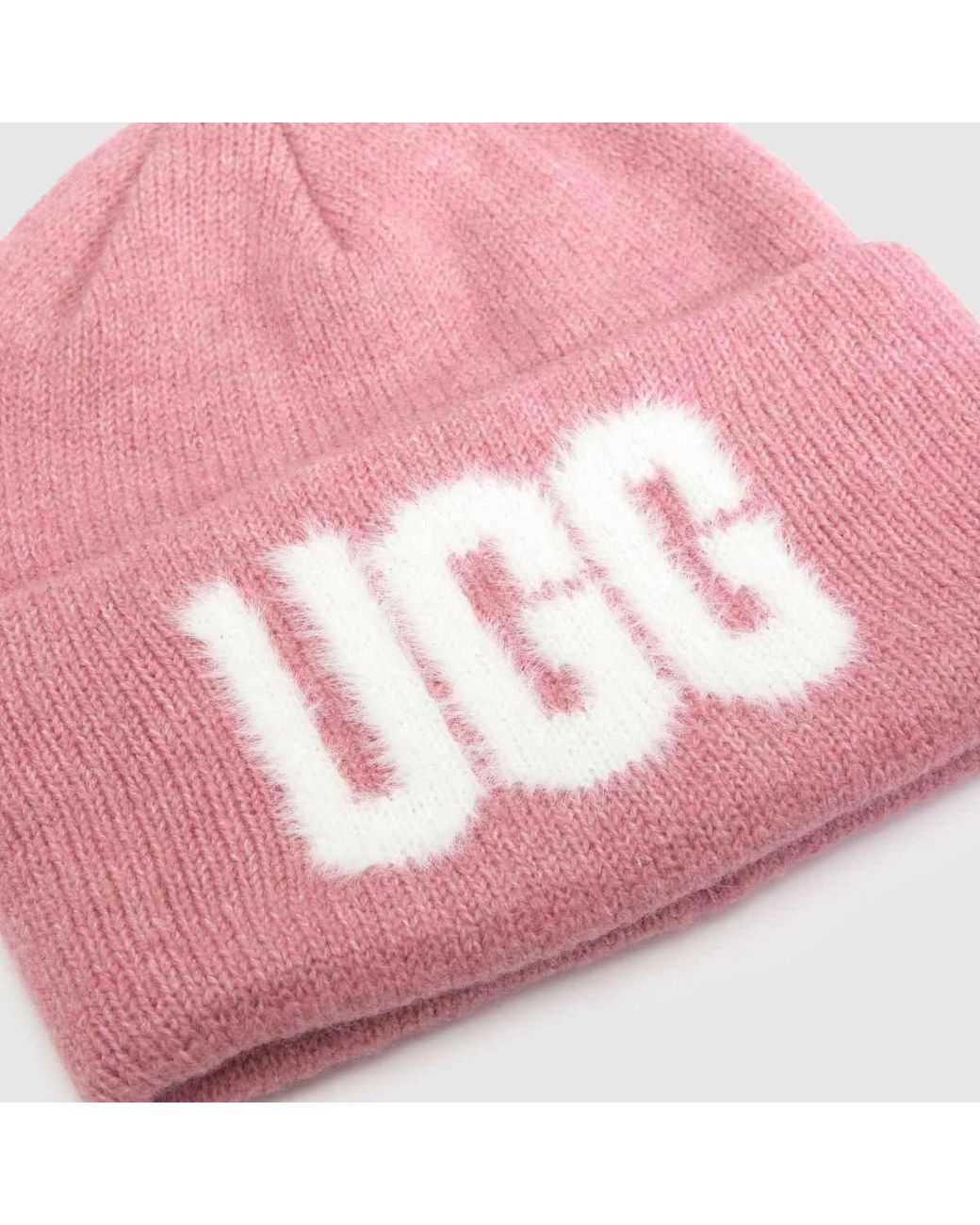 Ugg Pink Logo Beanie