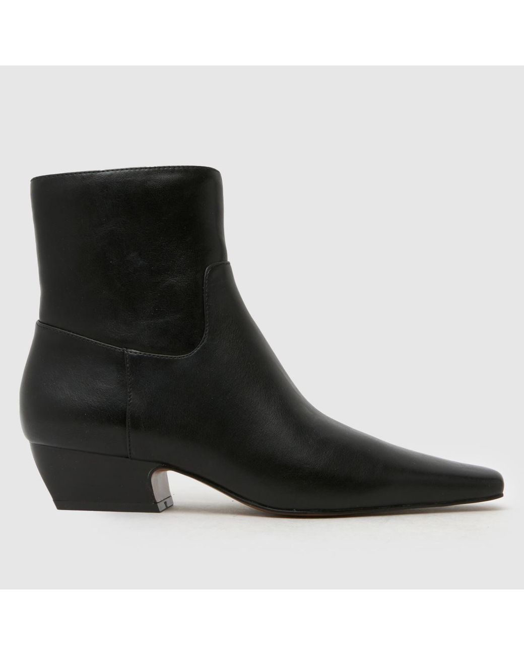 Schuh Black Clarisse Western Heel Boots