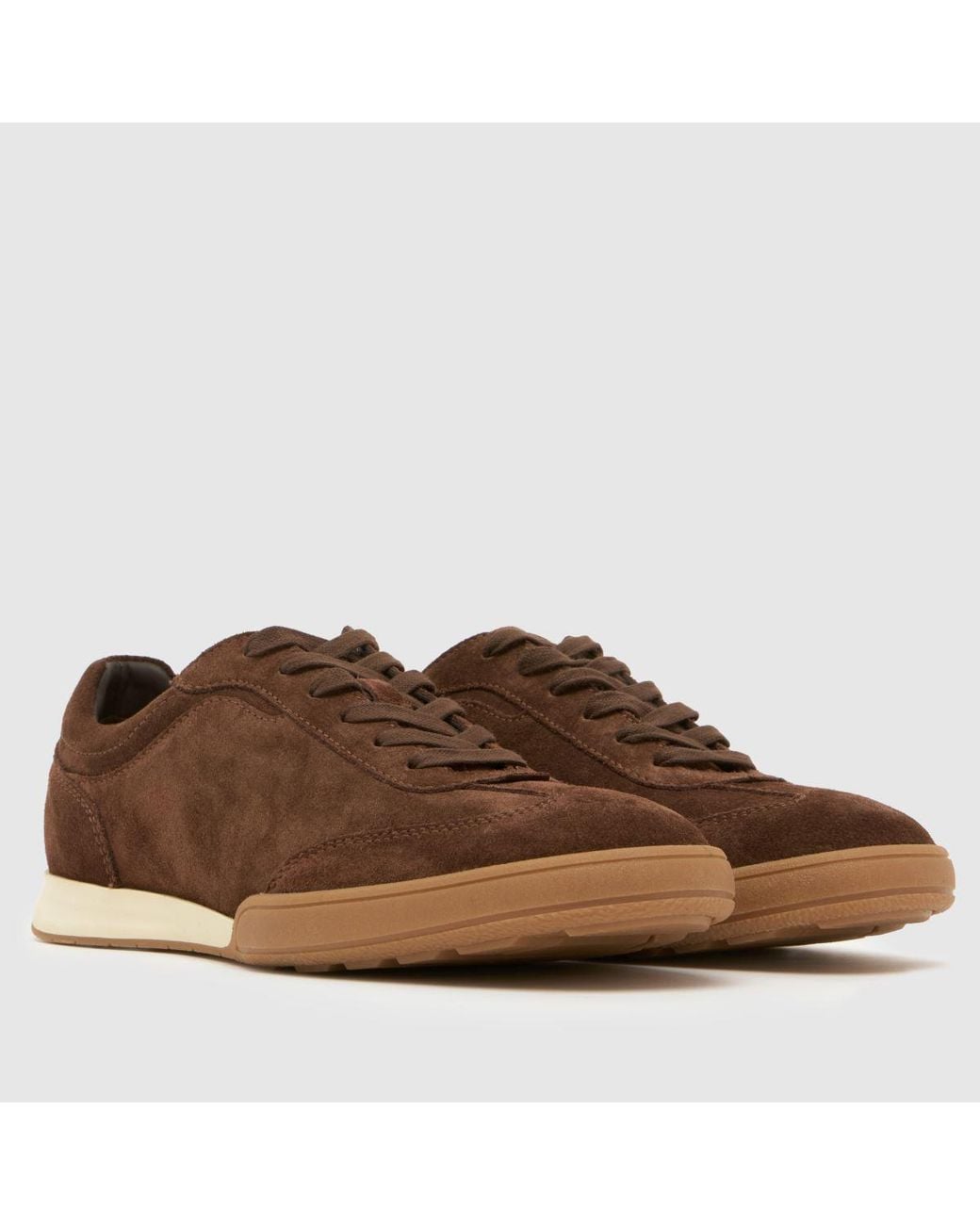 Schuh Brown Waldorf Suede Trainers for men