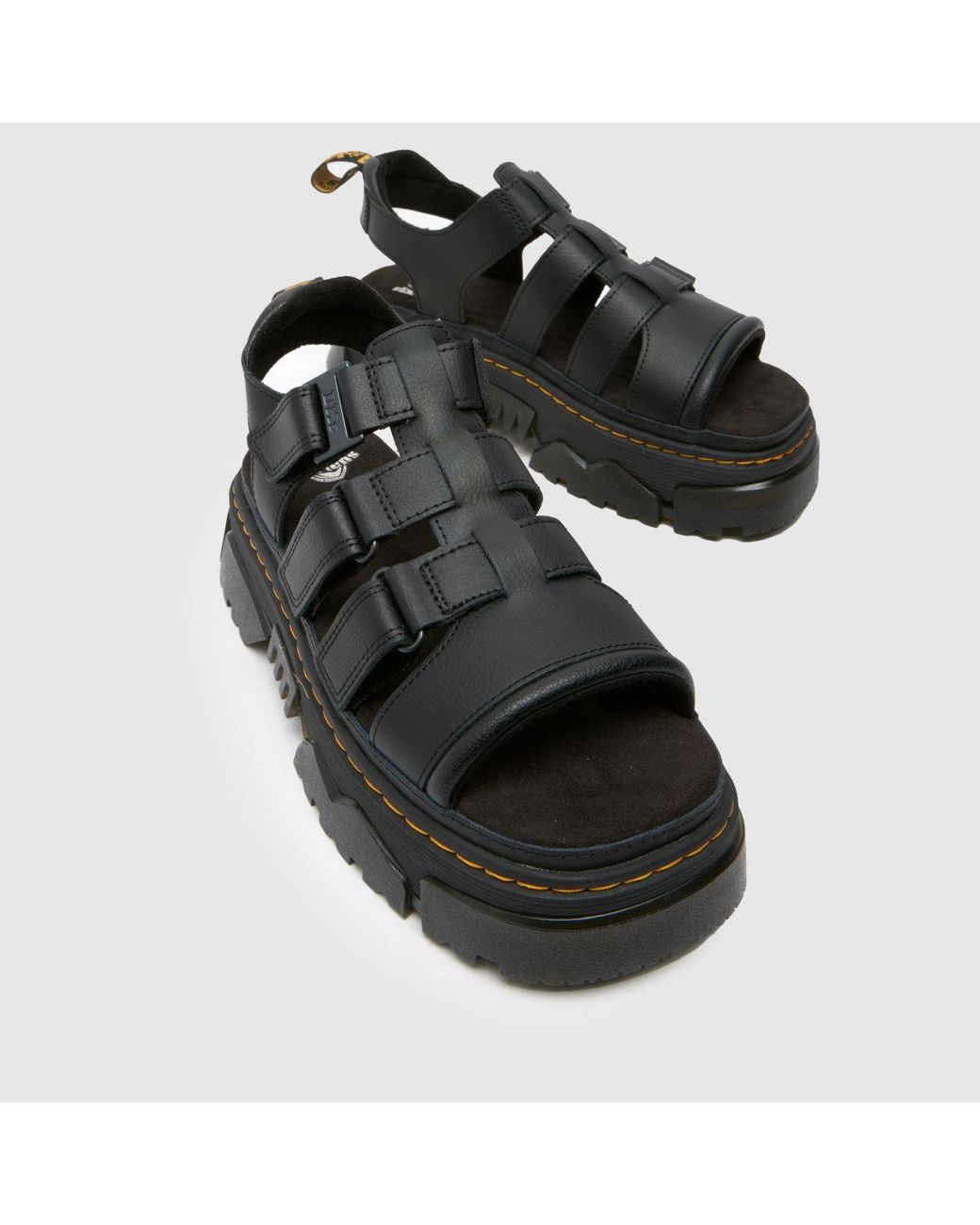 Dr. Martens Black Mattison 3 Strap Sandals