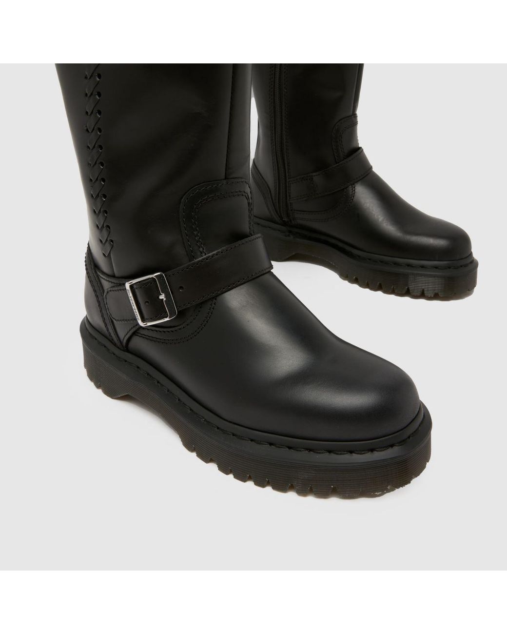 Dr. Martens Black Anistone Knee Hi Boots