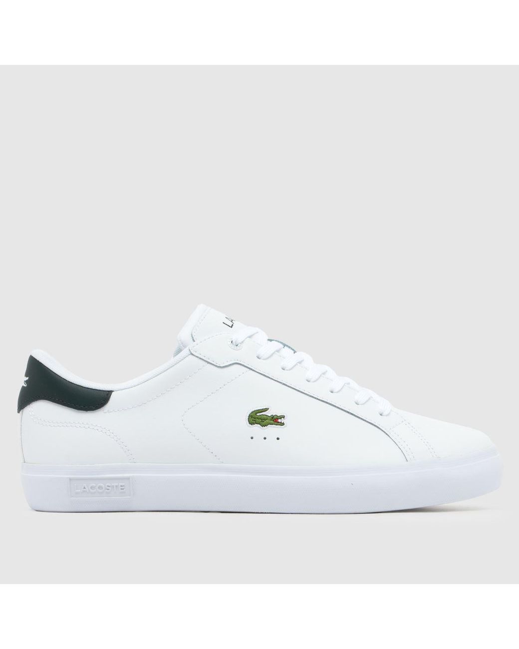 Lacoste White Powercourt Trainers for men