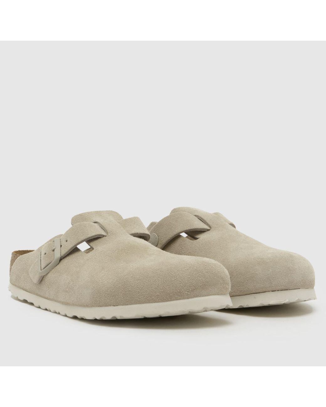 Birkenstock Natural Boston Clog Sandals for men