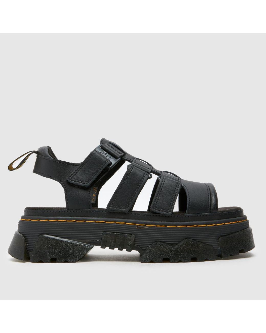 Dr. Martens Black Mattison 3 Strap Sandals
