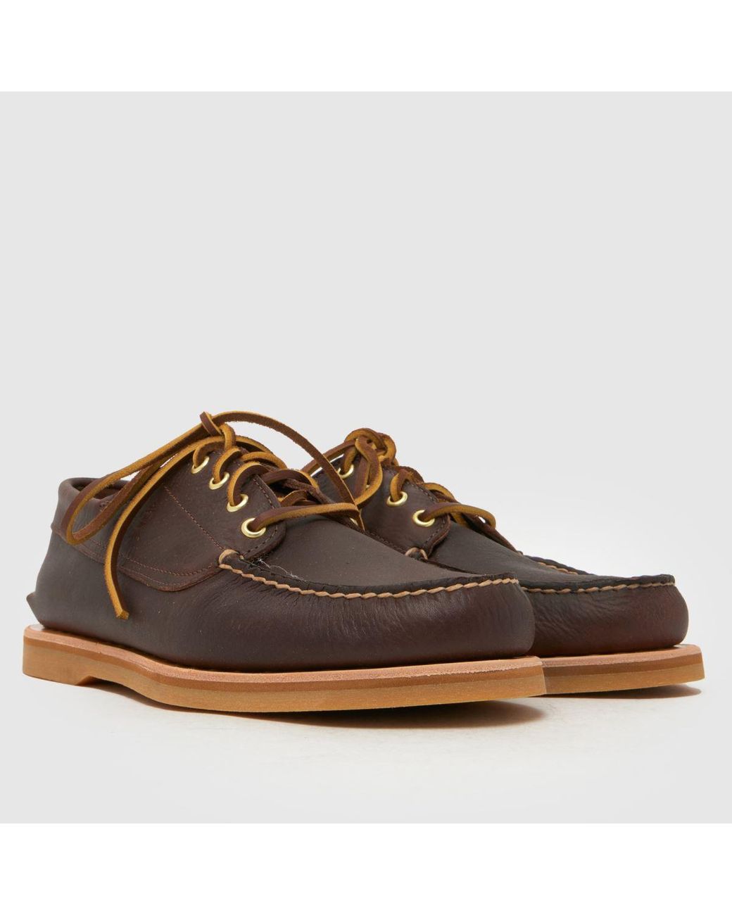 Timberland Brown Crafted Boat Shoes for men