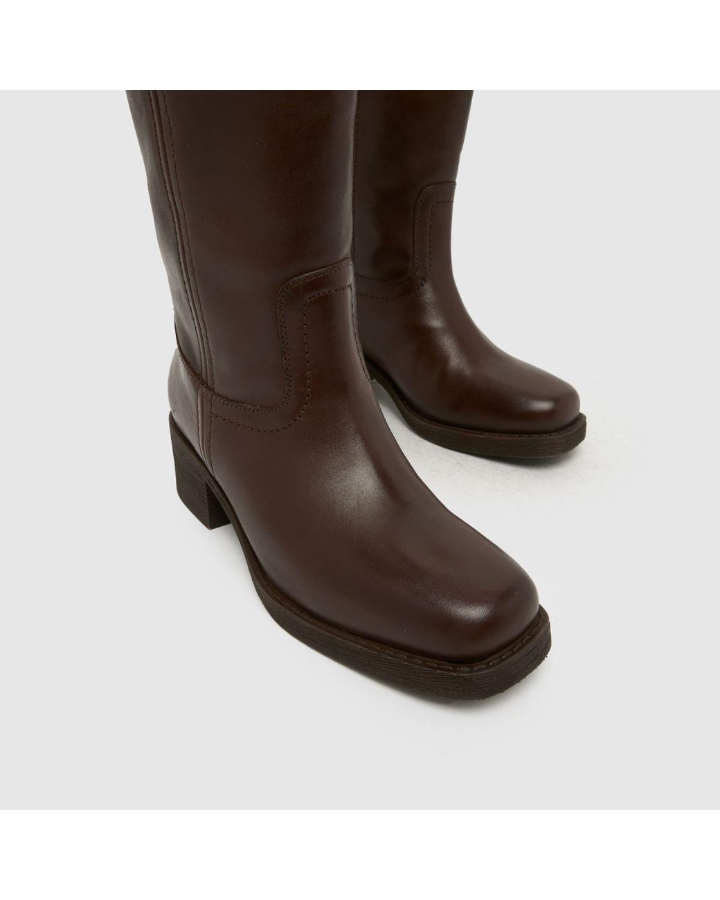 Schuh Brown Damari Leather Pull On Boots