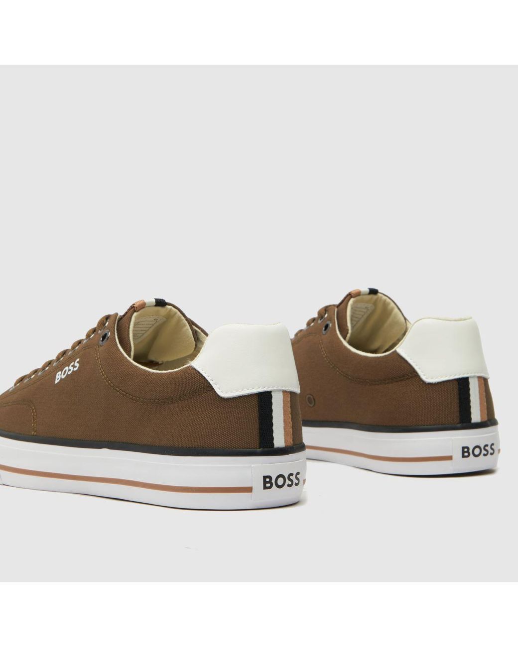 Hugo boss shop khaki trainers