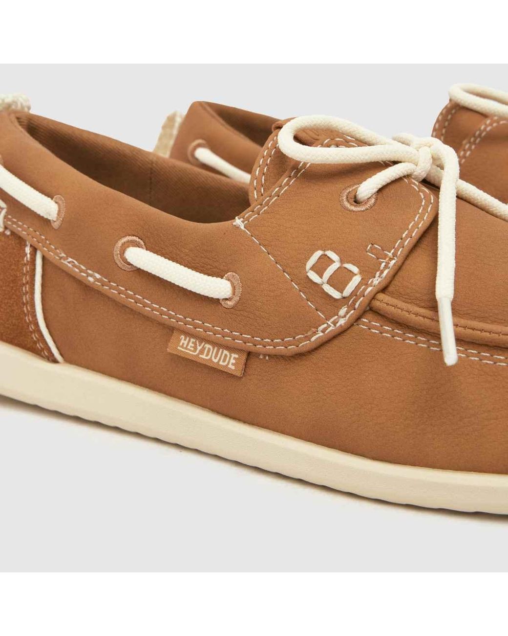 HeyDude Brown Harbor Breeze Lo Trainers