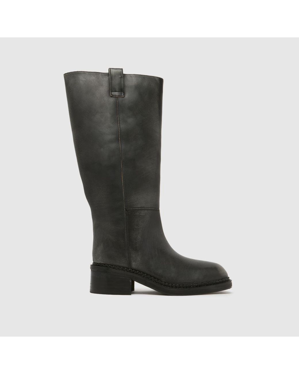 Schuh Black Doria Leather Knee High Boots