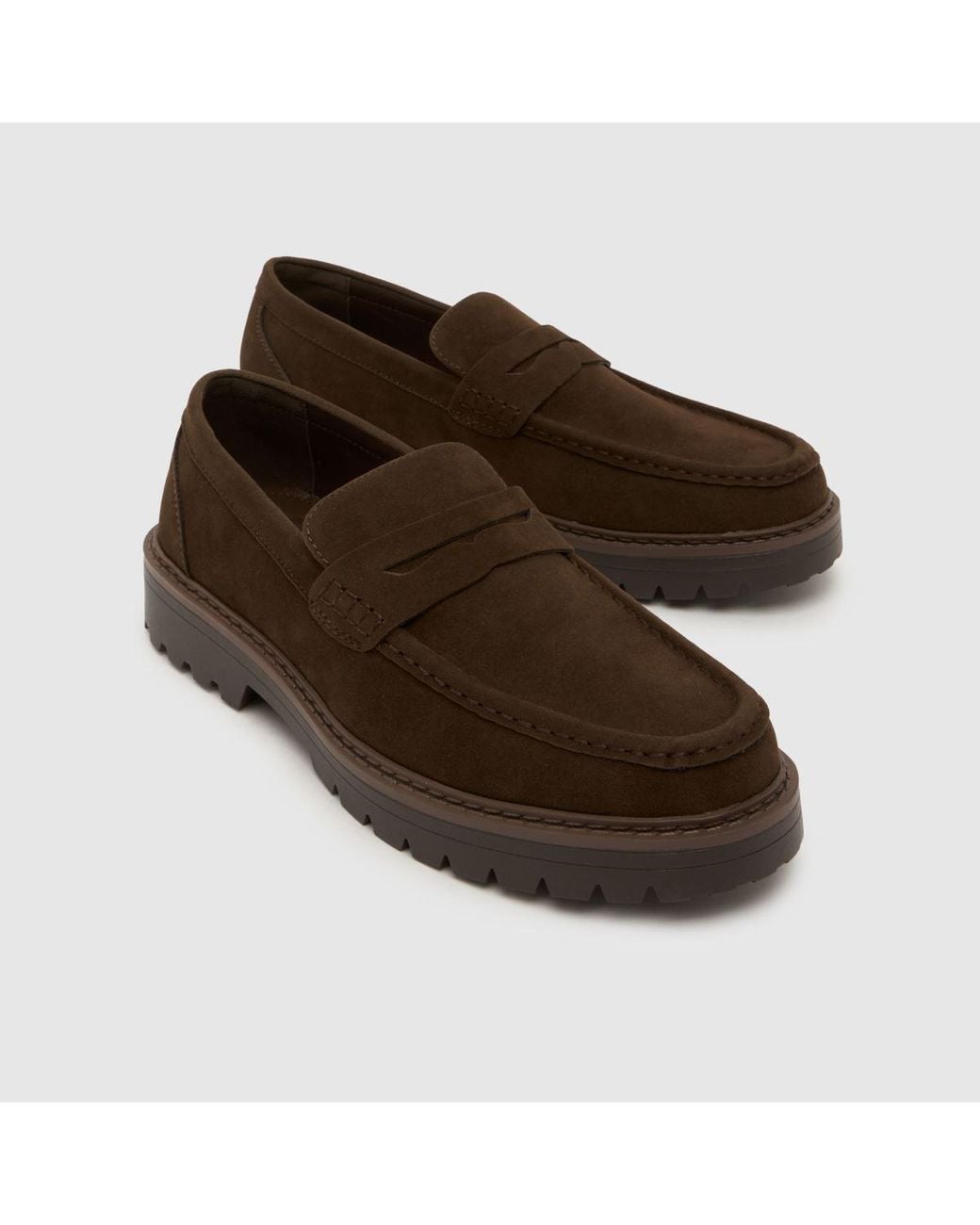 Schuh Brown Rex Chunky Loafer Shoes for men