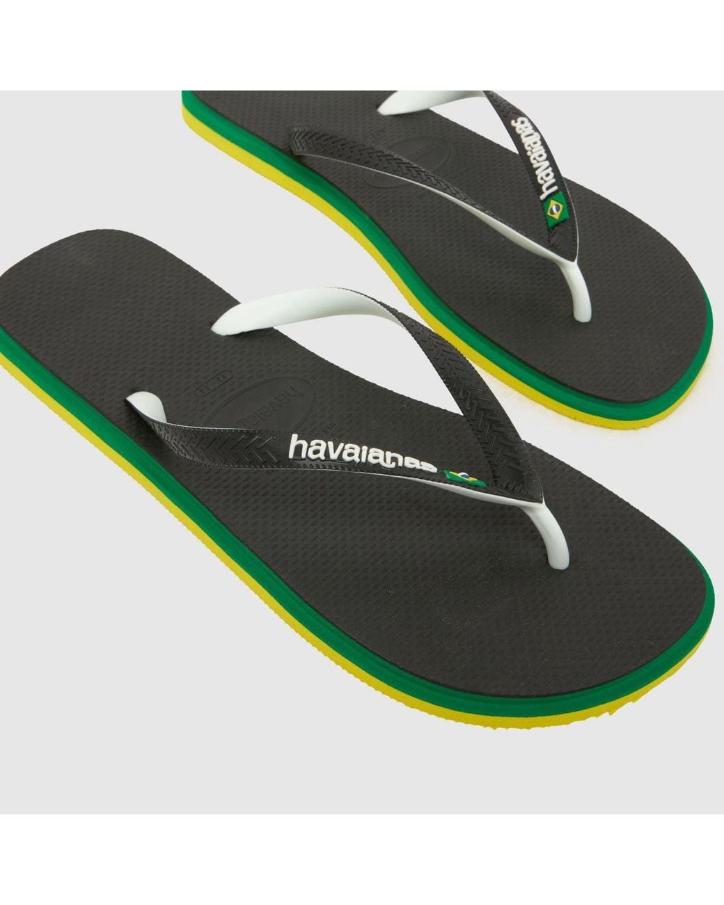 Havaianas Green Brasil Twist Flip Sandals for men