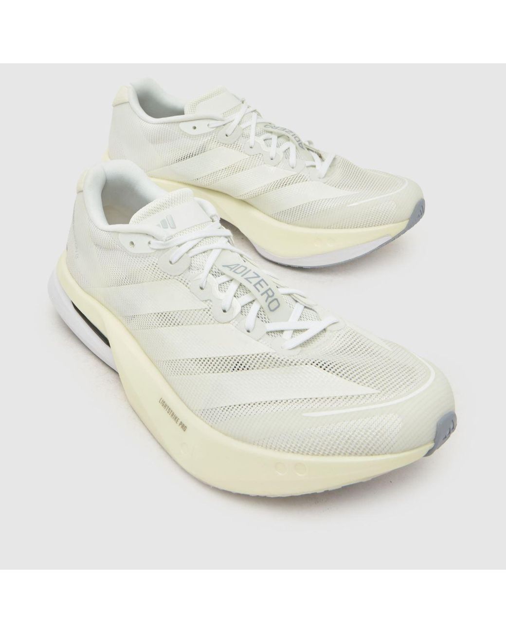 Adidas White Adizero Boston 13 Trainers for men
