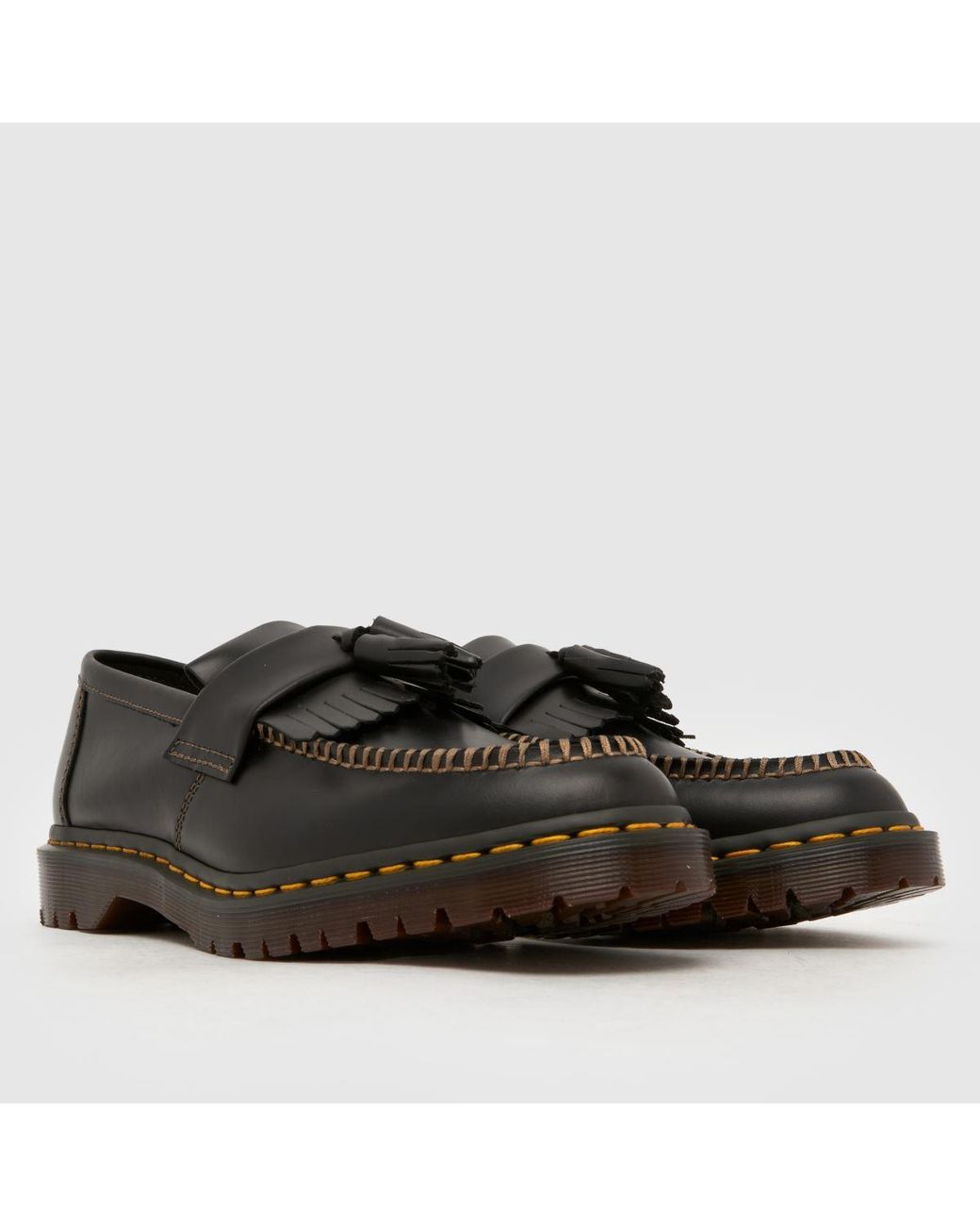 Dr. Martens Black Adrian Ben Tassel Loafer Shoes for men