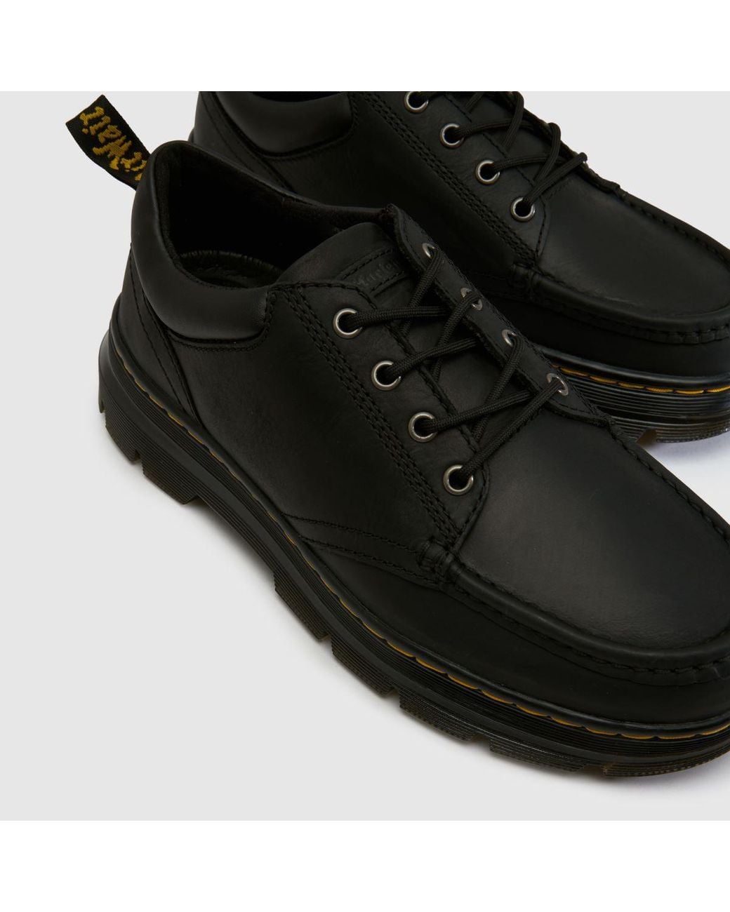 Dr. Martens Black Bridwell Lo 4 Eye Shoes for men