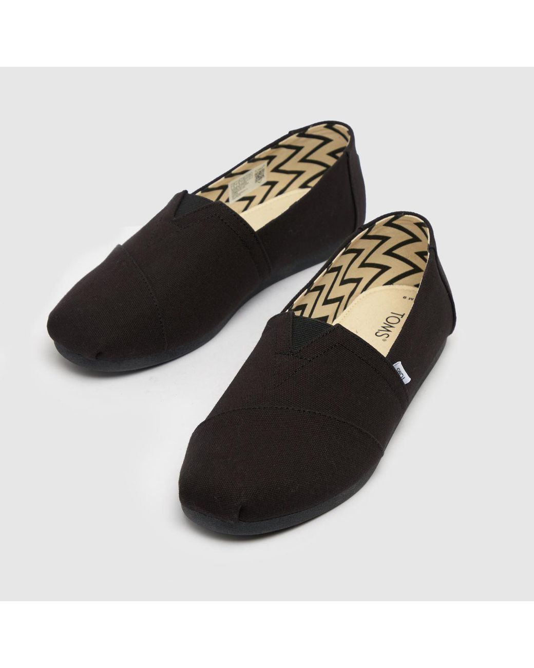 TOMS Black Alpargata Canvas for men