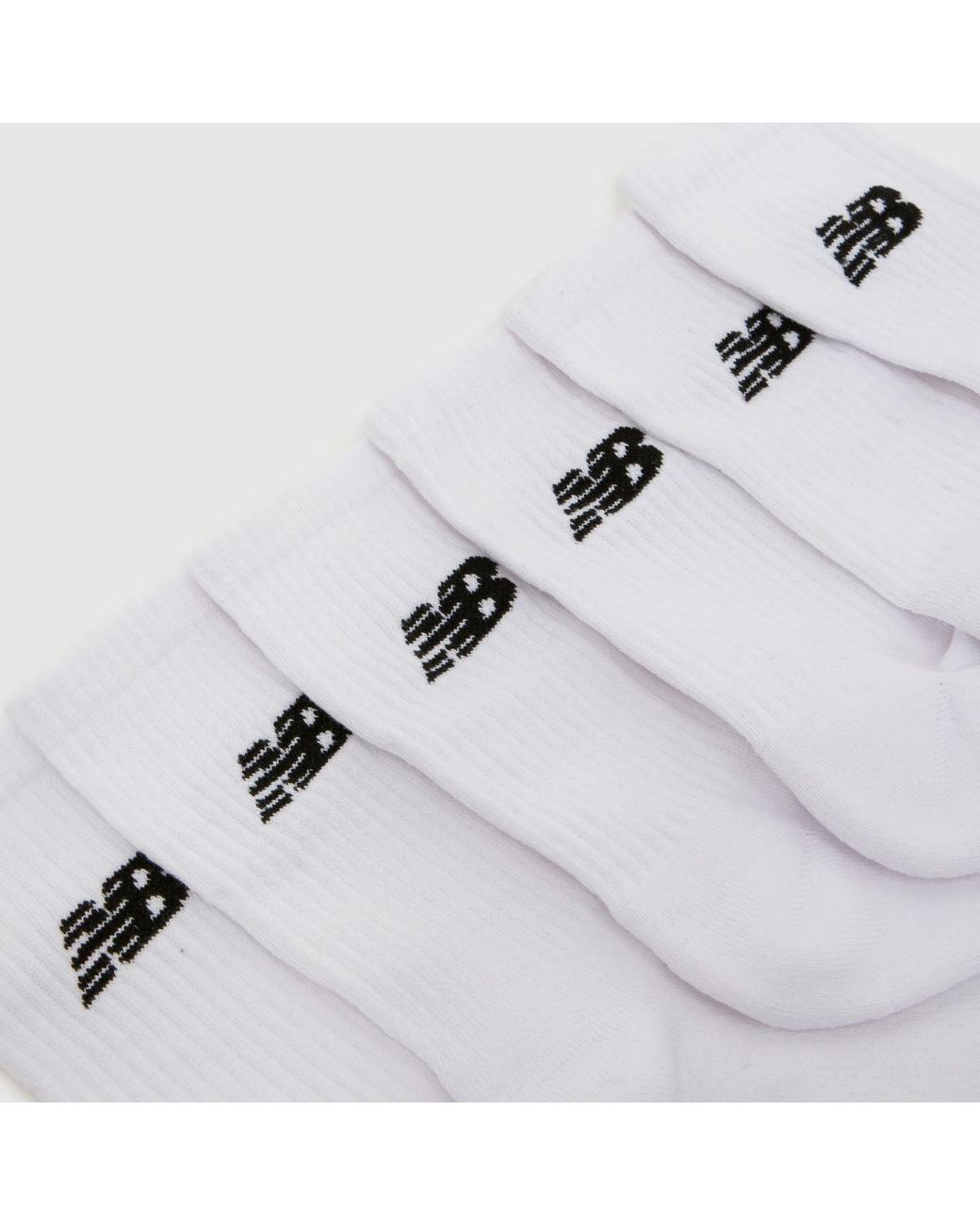 New Balance White Everyday Midcalf Socks 6 Pack