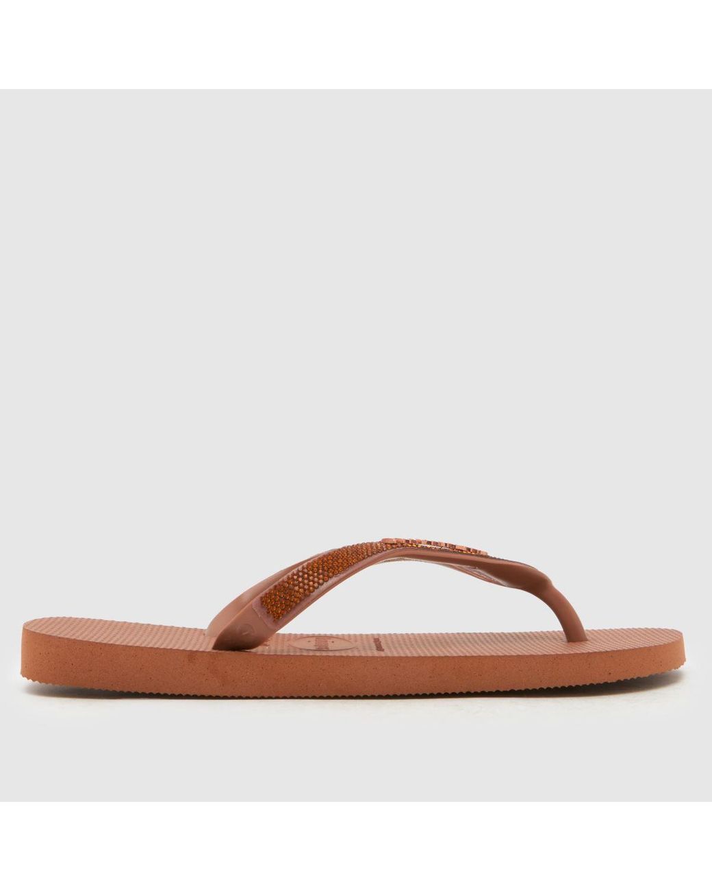 Havaianas Brown Top Glow Flip Sandals