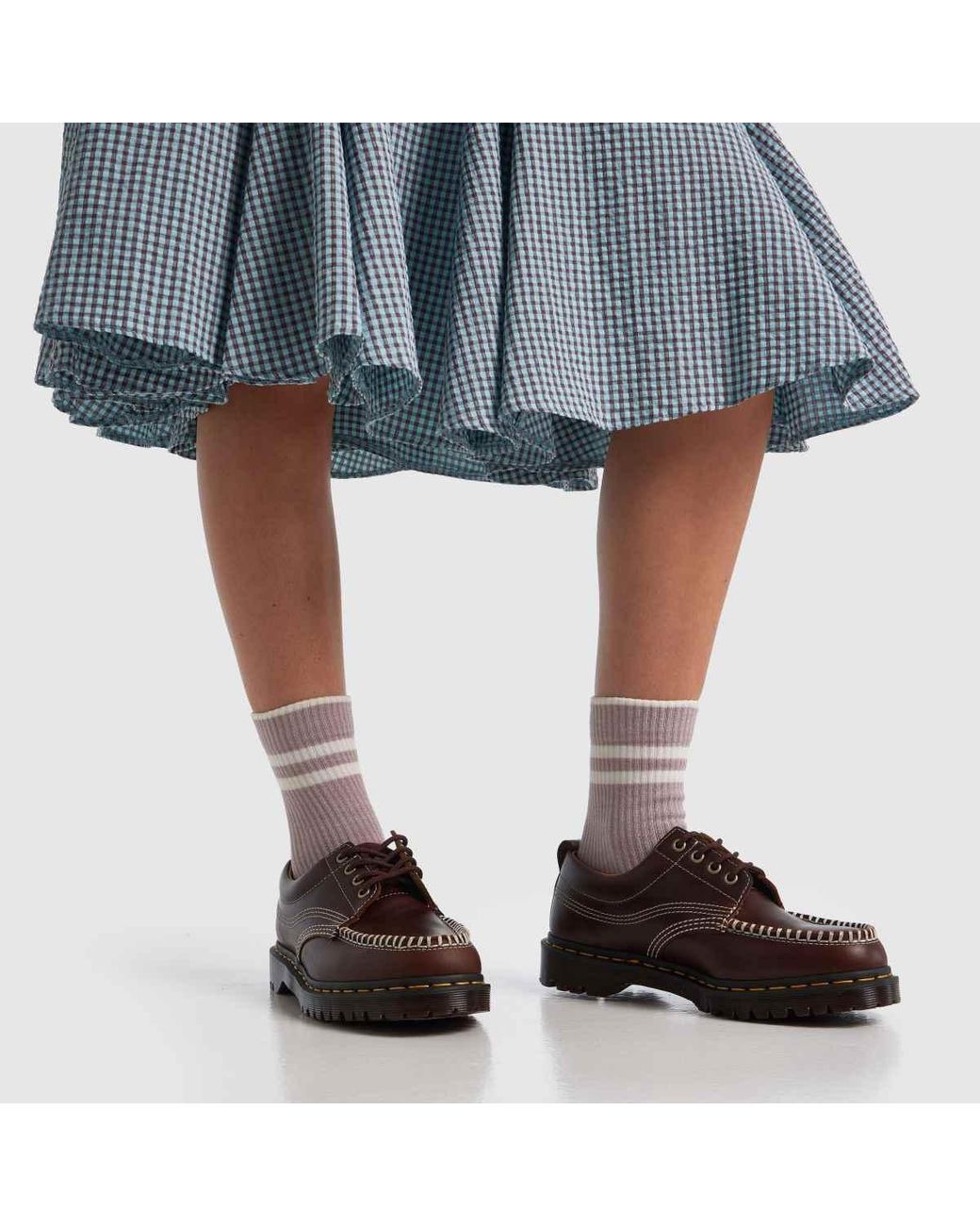 Dr. Martens Brown Lowell Moc Toe Flats