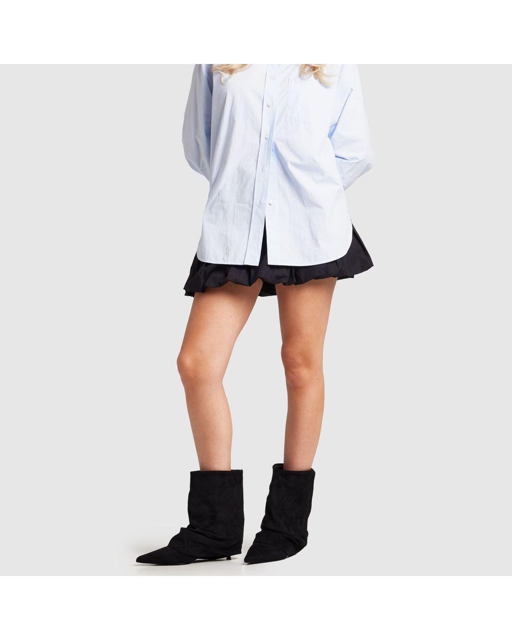 SIMMI Black Dixee Ruched Boots
