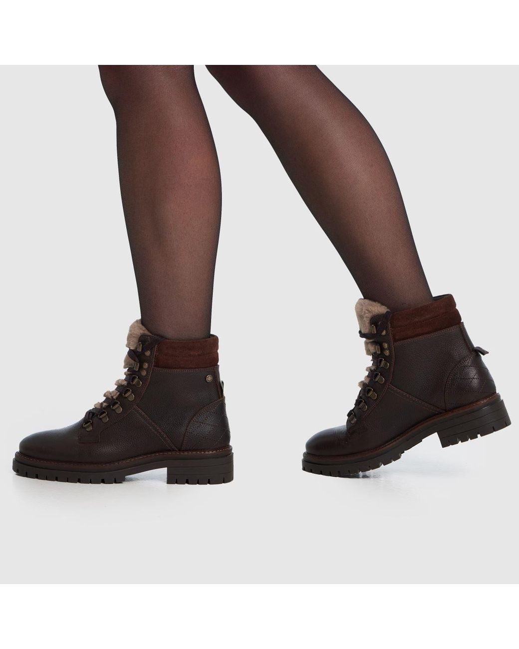Barbour Brown Bamburgh Hiker Boots