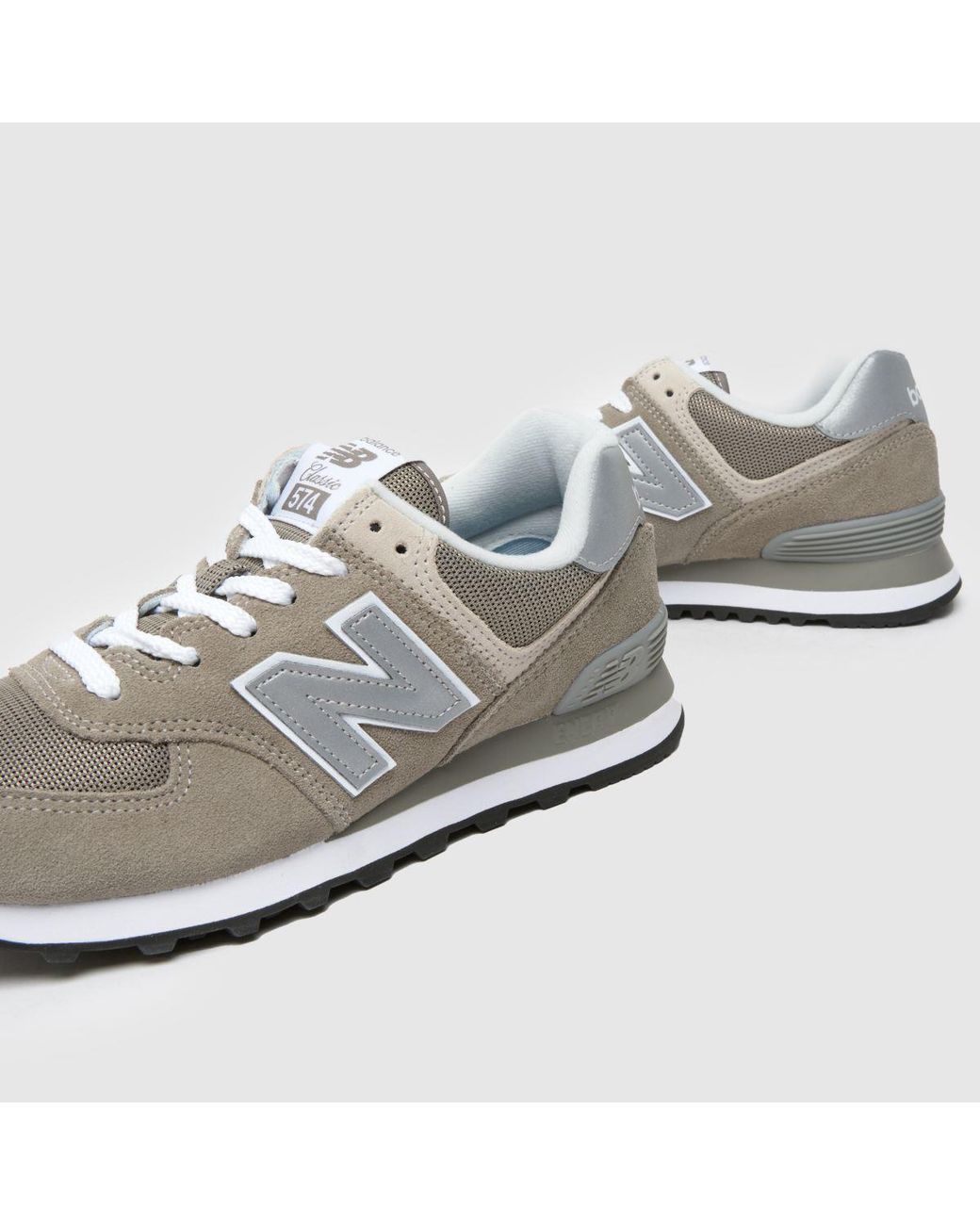 New Balance Gray 574 Trainers