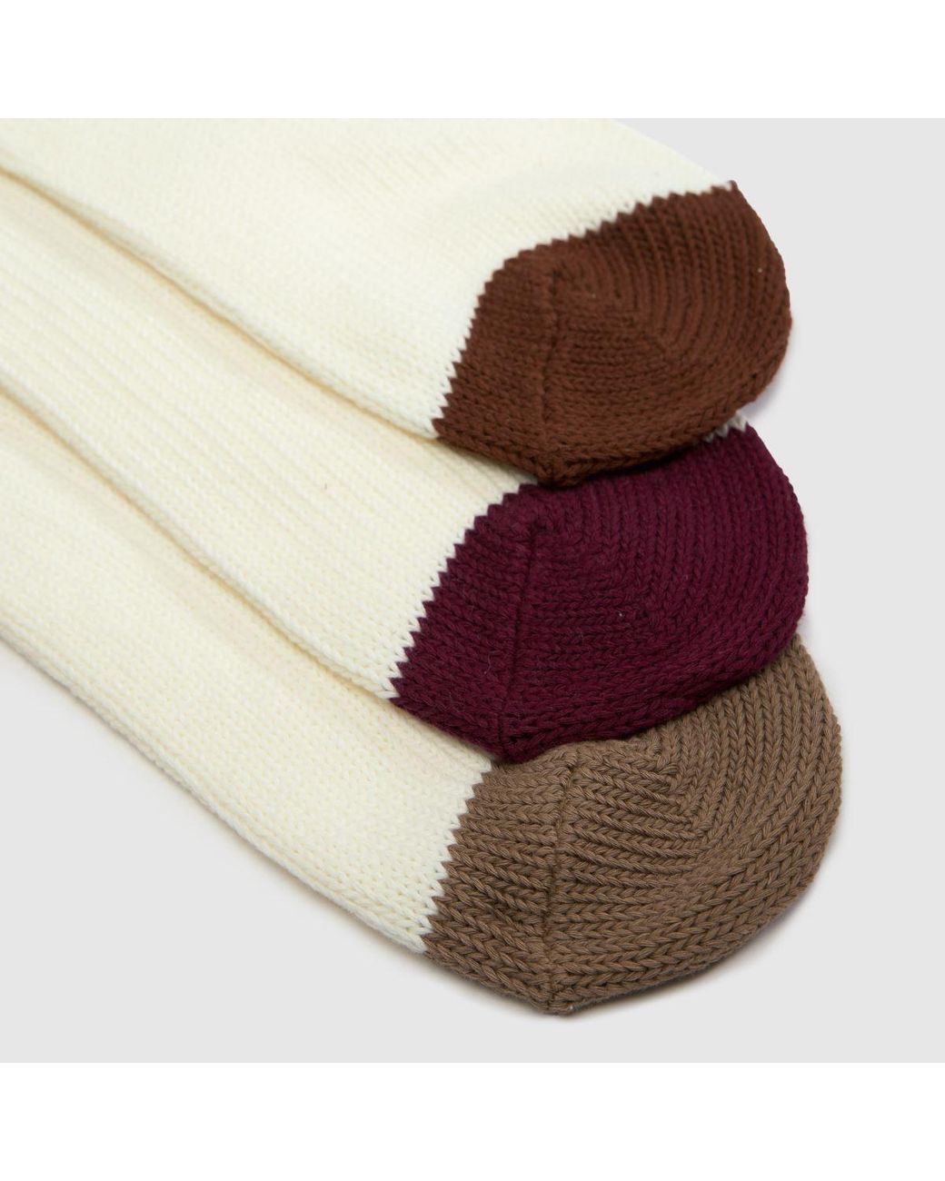 New Balance Natural Chunky Knit Ankle Socks 3Pk