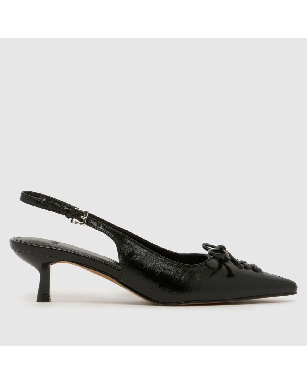 Schuh Black Story Bow Court Heel High Heels