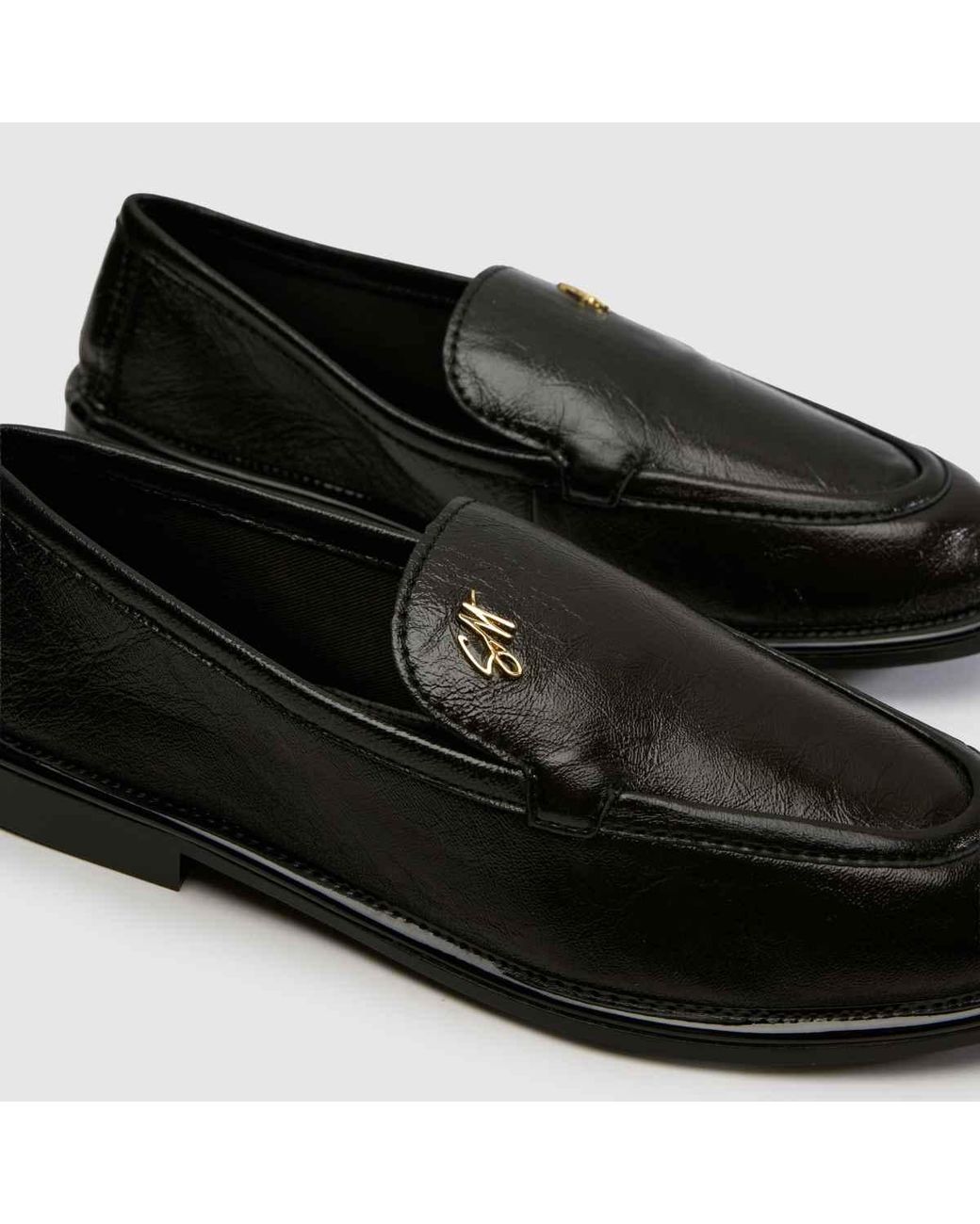 Steve Madden Black Chapters Loafer Flats