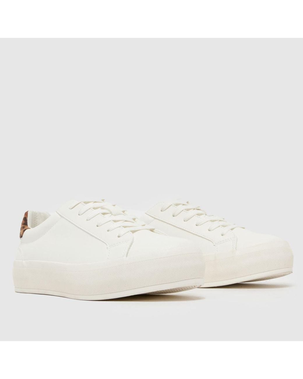 Schuh White Mariella Platform Trainers