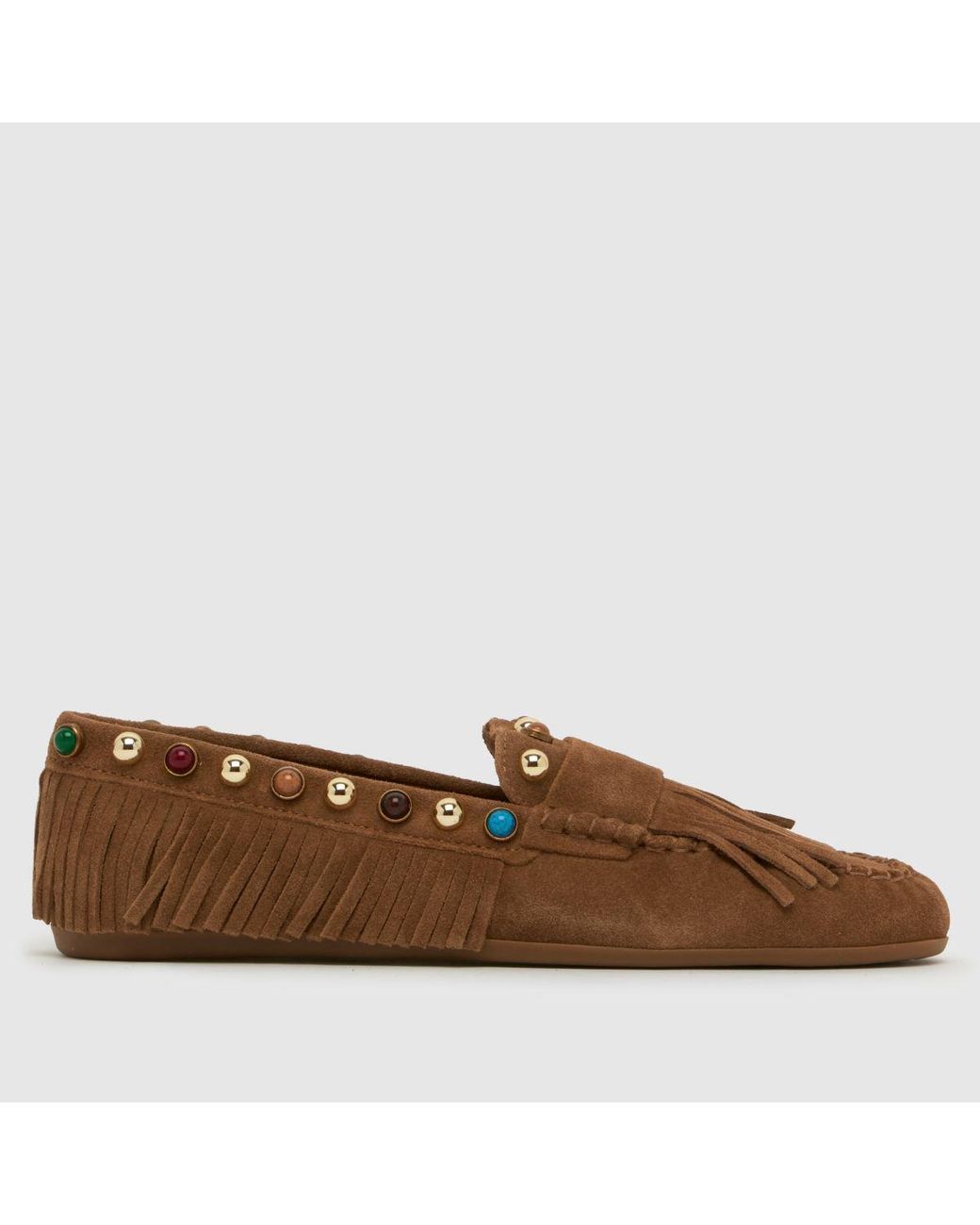 Bibi Lou Brown Guava Loafer Flats