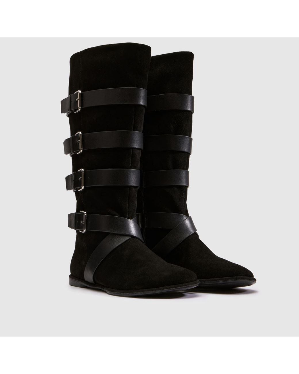 Schuh Black Dorsten Suede Pirate Boots
