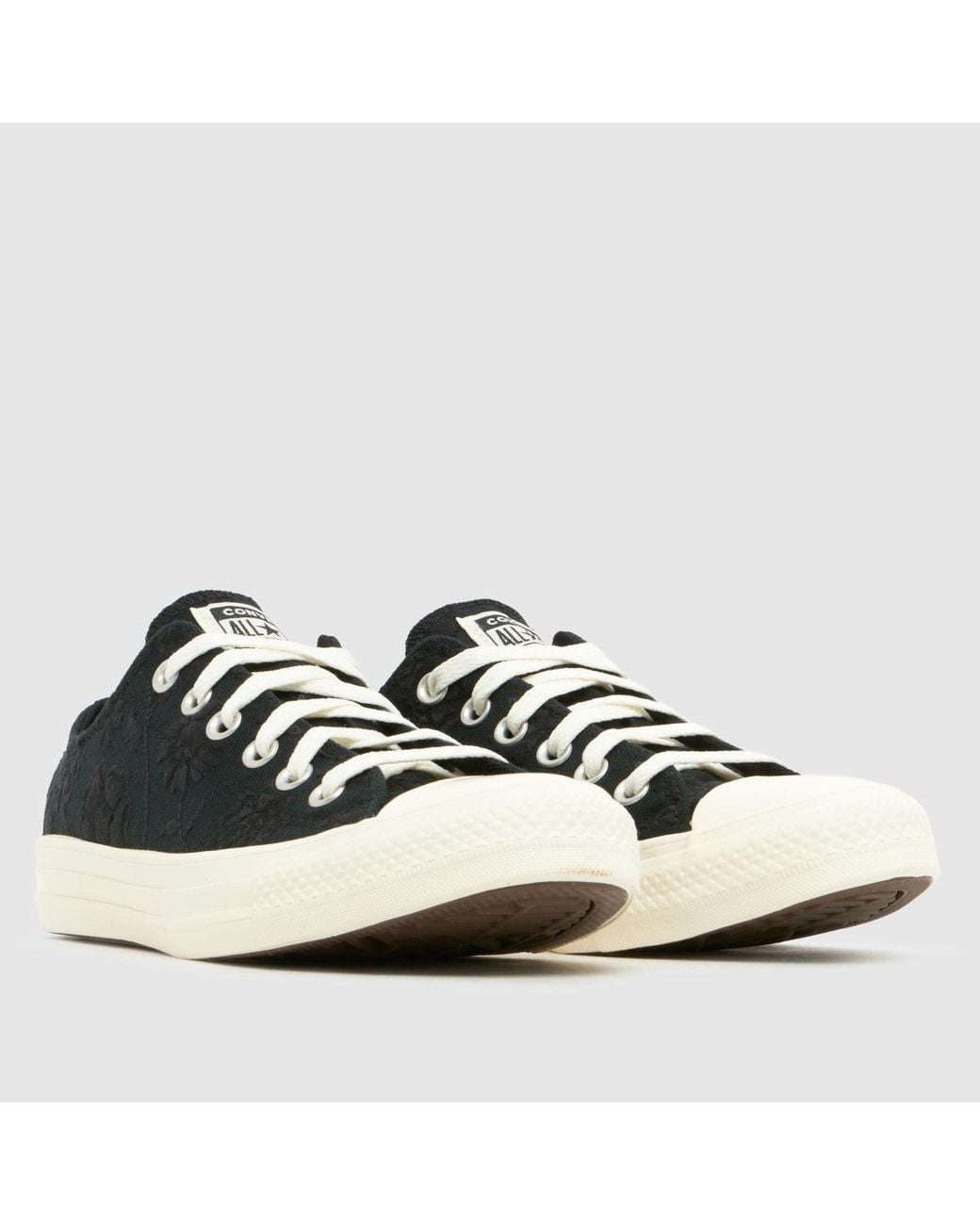 Converse Black All Star Ox Lace Trainers