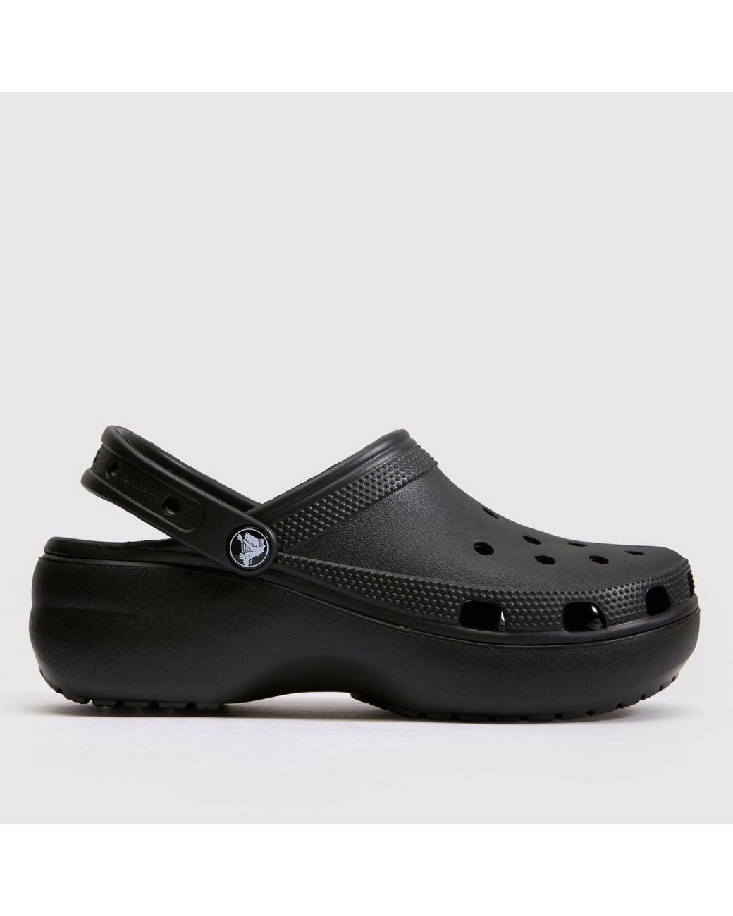 CROCSTM Black Classic Platorm Clog Sandals