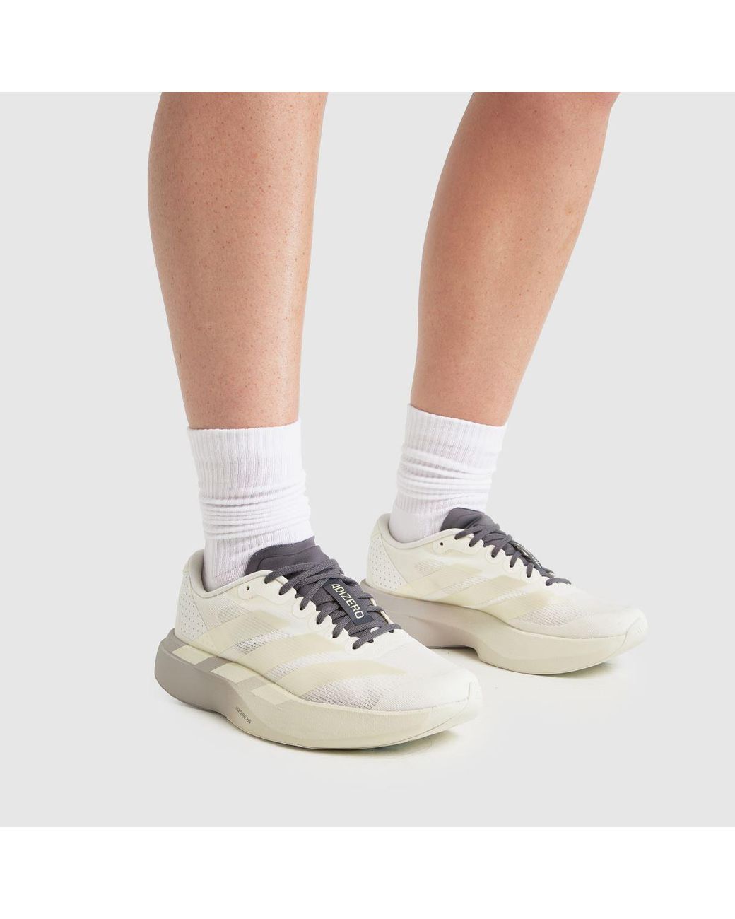 Adidas White Adizero Evo Sl Trainers