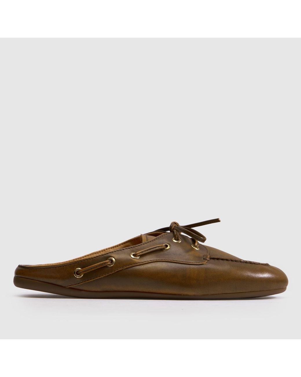 Sperry Top-Sider Brown Slim Boat Mule Flats