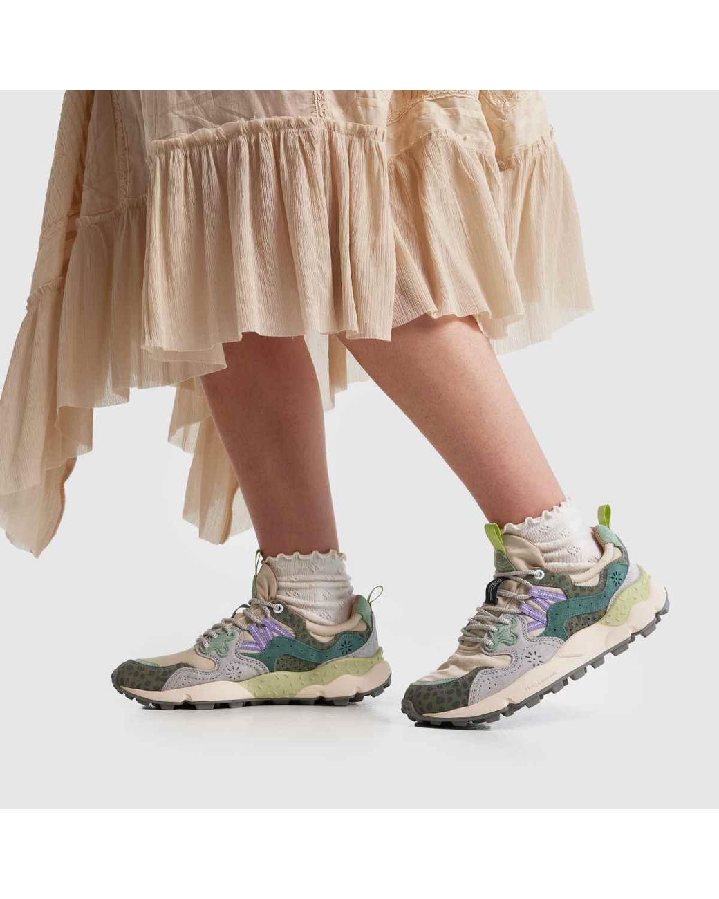 Flower Mountain Blue Yamano 3 Trainers