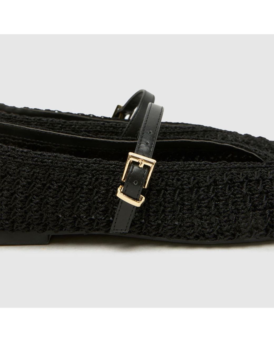 Schuh Black Lisbeth Crochet Ballerina Flats