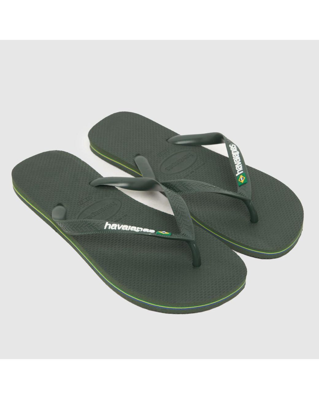 Havaianas Green Brasil Logo Flip Flops for men