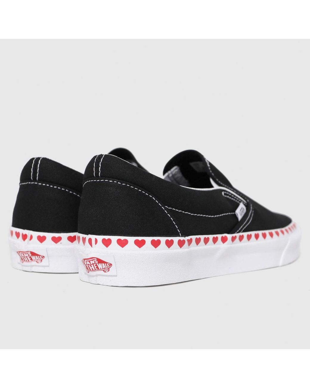 Black vans with hearts deals