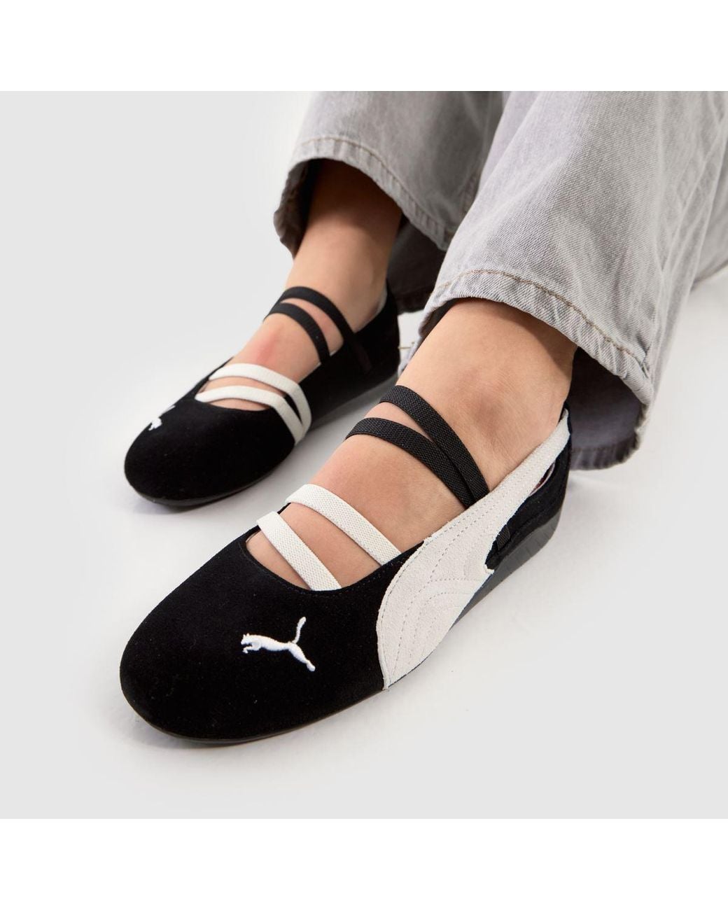 PUMA Black Speedcat Ballet Trainers