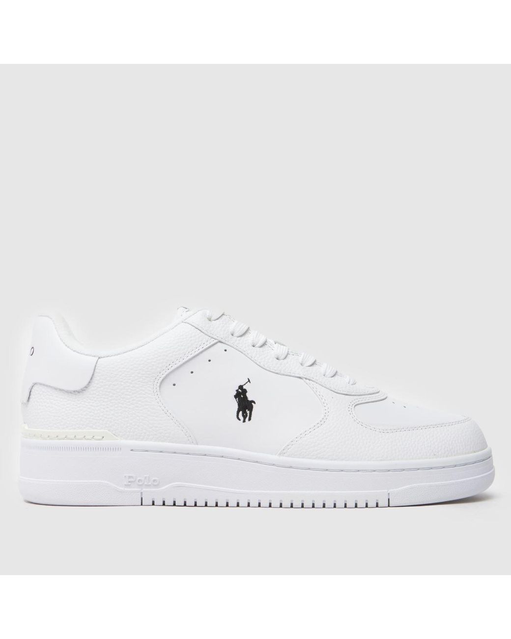 Polo Ralph Lauren White Masters Court Trainers for men