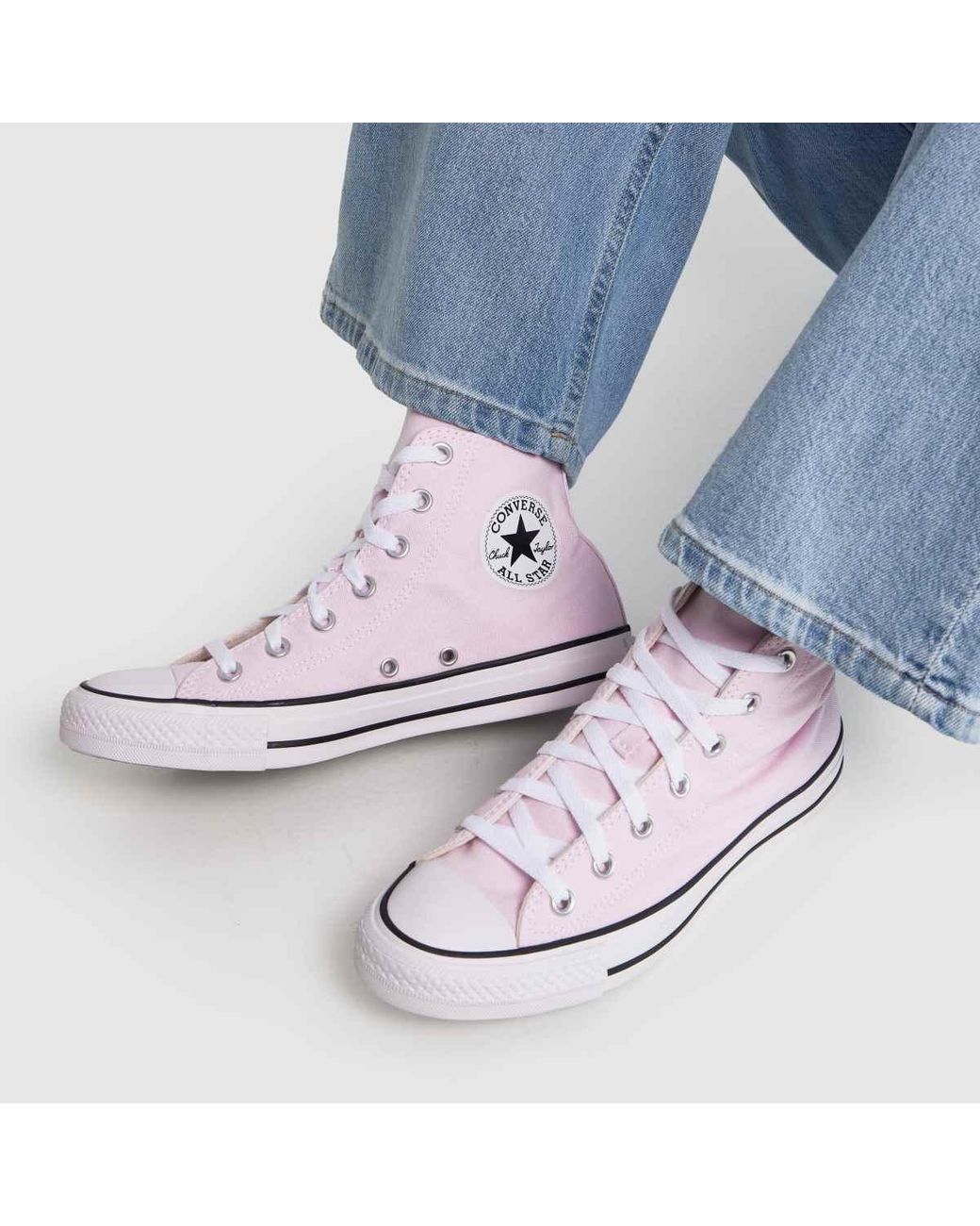 Converse Pink All Star Hi Trainers