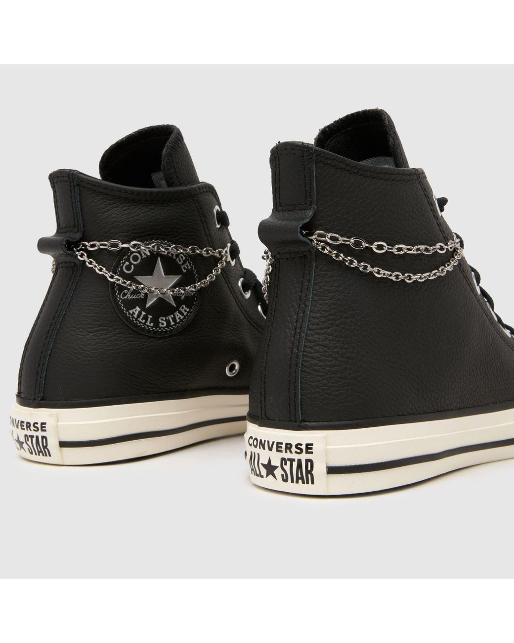 Converse Black All Star Hi Pierced Trainers