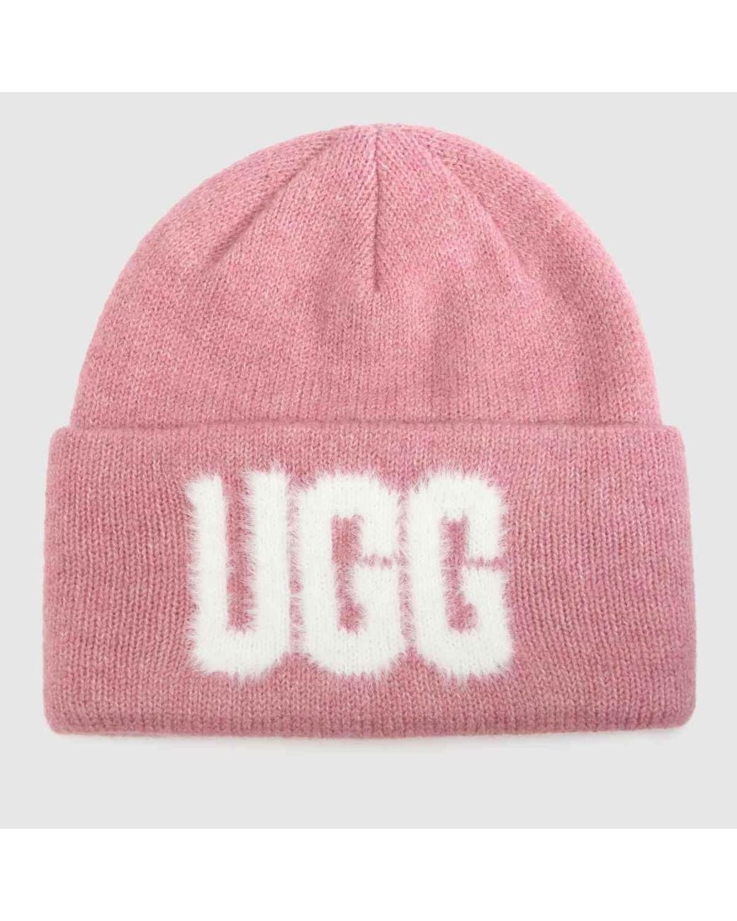 Ugg Pink Logo Beanie