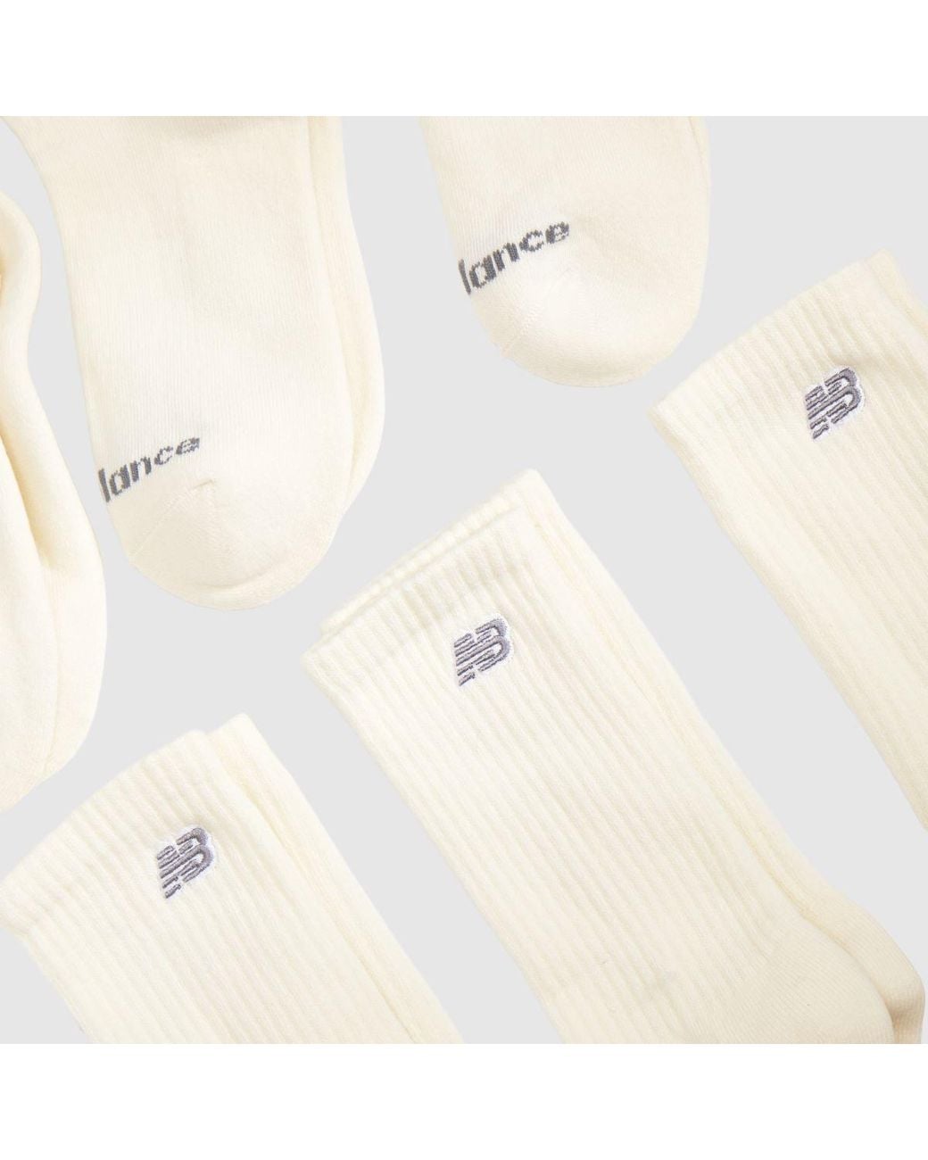 New Balance Natural Kids Crew Socks 6Pk