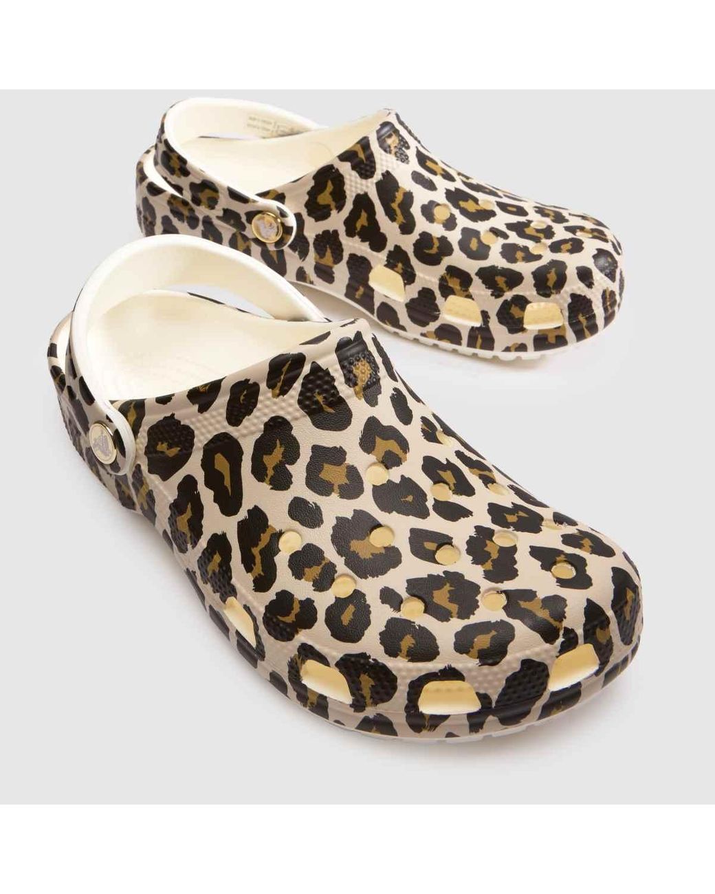 CROCSTM Multicolor Classic Leopard Clog Sandals