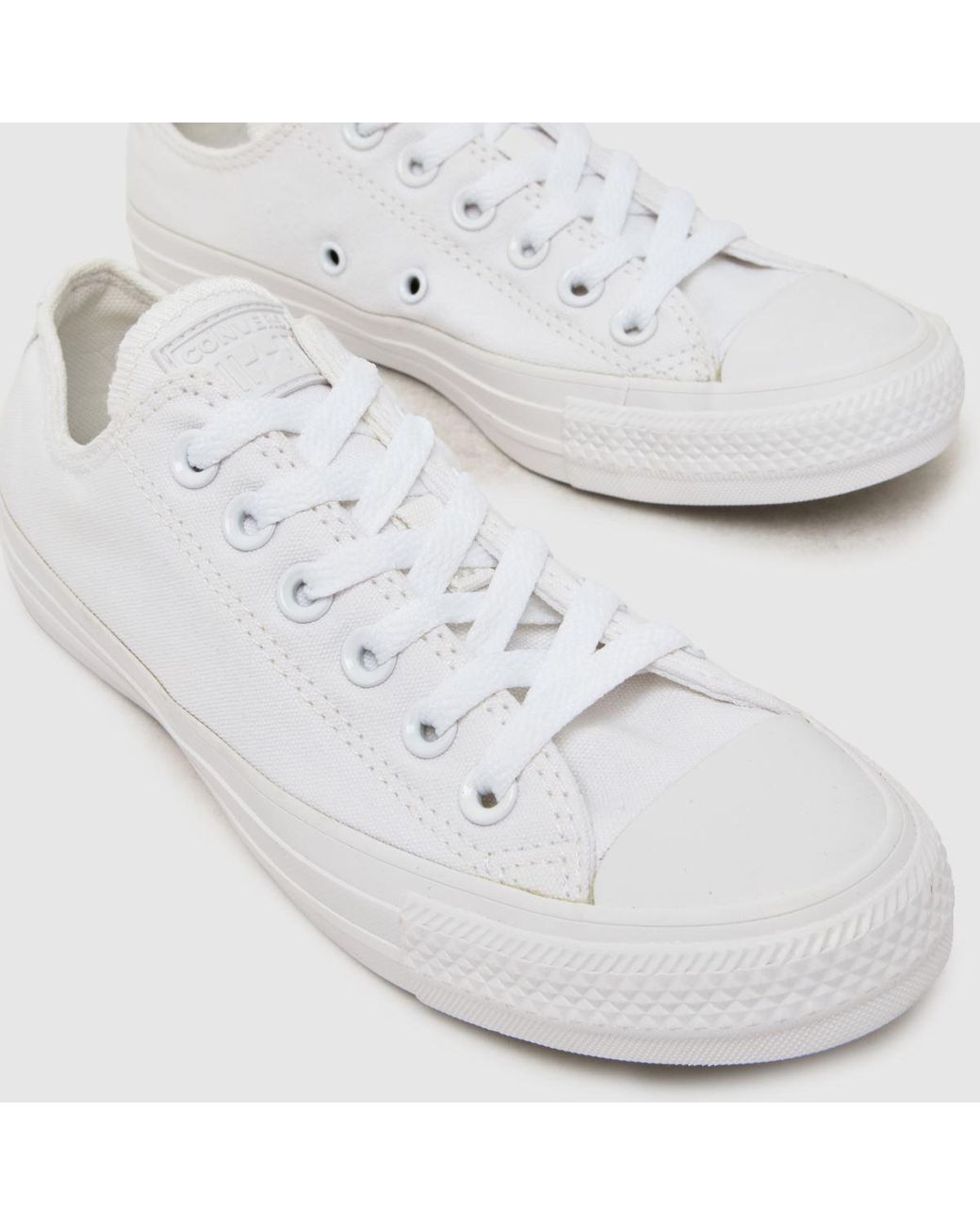 Converse White All Star Oxford Mono Trainers