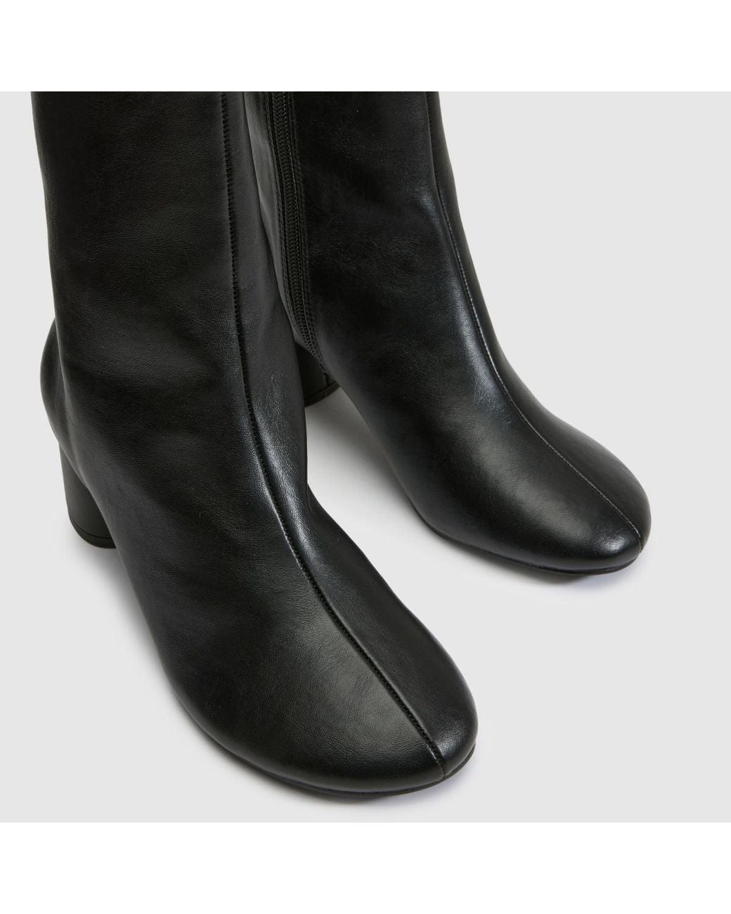 Schuh Black Blush Swung Toe Boots